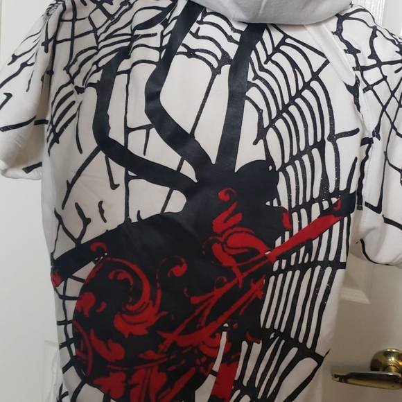 Pepe Jeans Tops - Pepe Jeans Hooded Spider Shortsleeve Top Goth 2XL